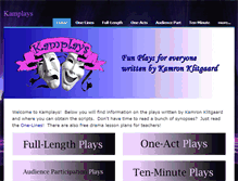 Tablet Screenshot of kamplays.com